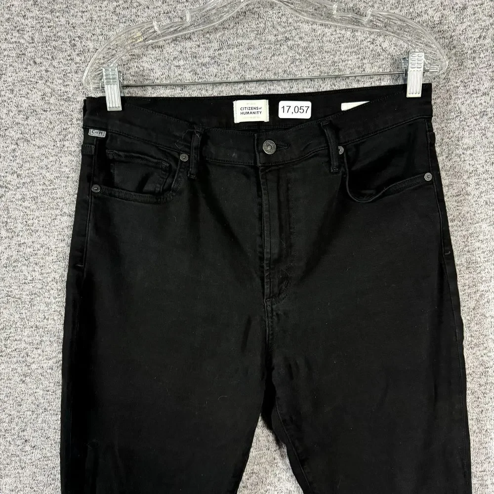 Citizens Of Humanity Women's Size 31 Black Stretch Denim Lilah High Rise Bootcut - Picture 4 of 16